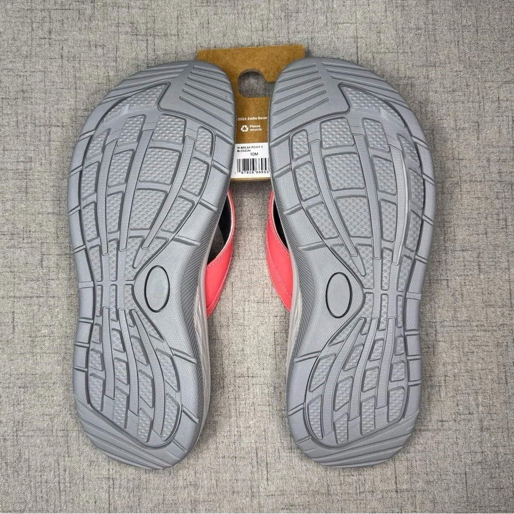 Eddie Bauer Break Point Flip Flops Coral Sandals Summer Comfy Walking 10 NWT - Picture 9 of 9